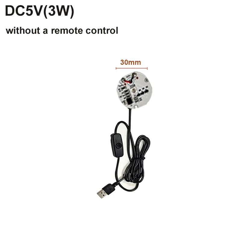 1pcs Input DC5V LED 6leds RGB USB Colorful Gradient  Light Board with Remote Control DIY Model Display Light Board