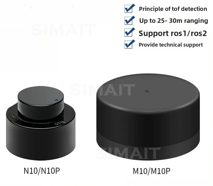 Leishen N10 LiDAR TOF Anti-Glare 30m Indoor Outdoor Waterproof ROS2 M10 Compatible
