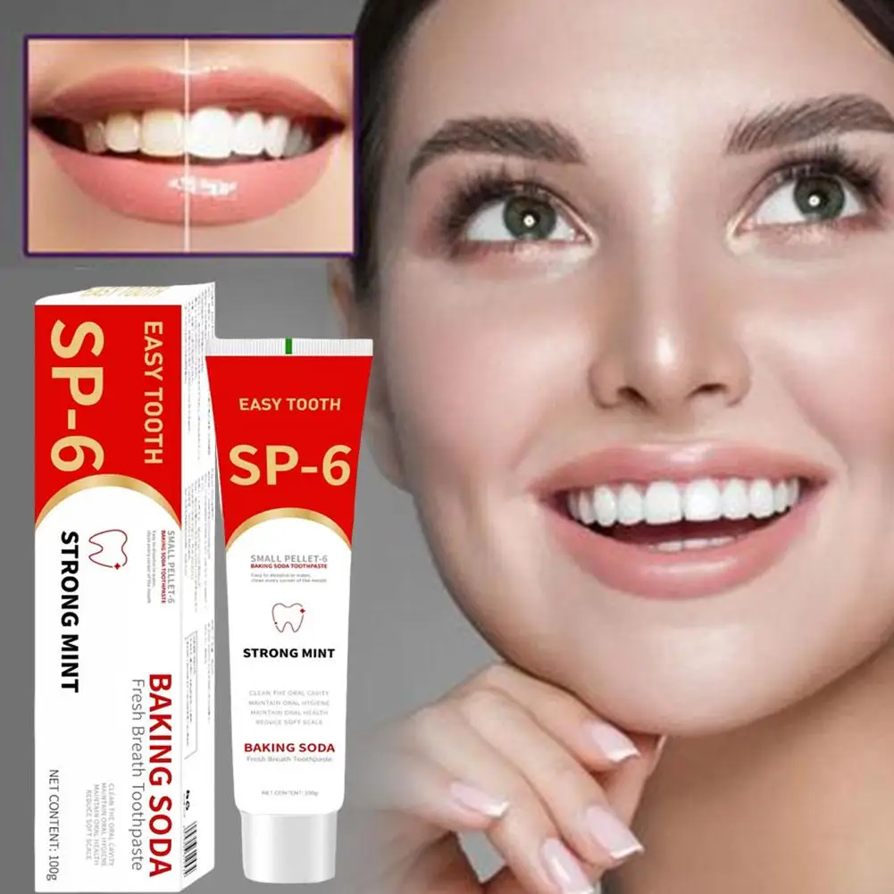 SP-6 Probiotic Toothpaste Whitening Teeth Removes Bad Breath Dental Plate Stain Natural Plant Extract Toothpaste Oral Care 120g