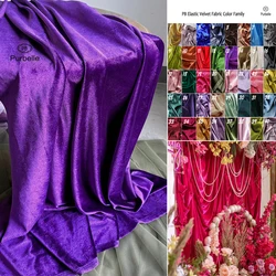 Purple  Red Pink Velvet Fabric for Formal Dress Backdrops Wedding Party Decoration Curtain Cloth Drap Handmade DIY Material