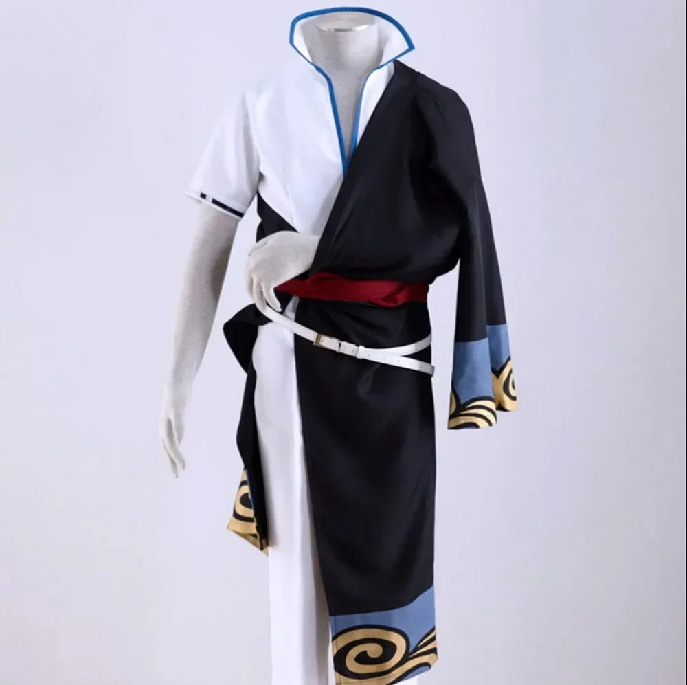 Gintama Silver Soul Sakata Kintoki Kimono Cosplay Costume Tailor Made