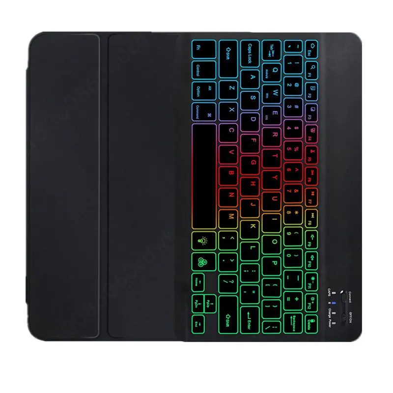 Imagem -03 - Capa de Teclado com Suporte de Caneta para Ipad Pro Ipad Pro 10 Ipad Air 32023 Espanhol Russo Herbew 10.5 A1709 A1701