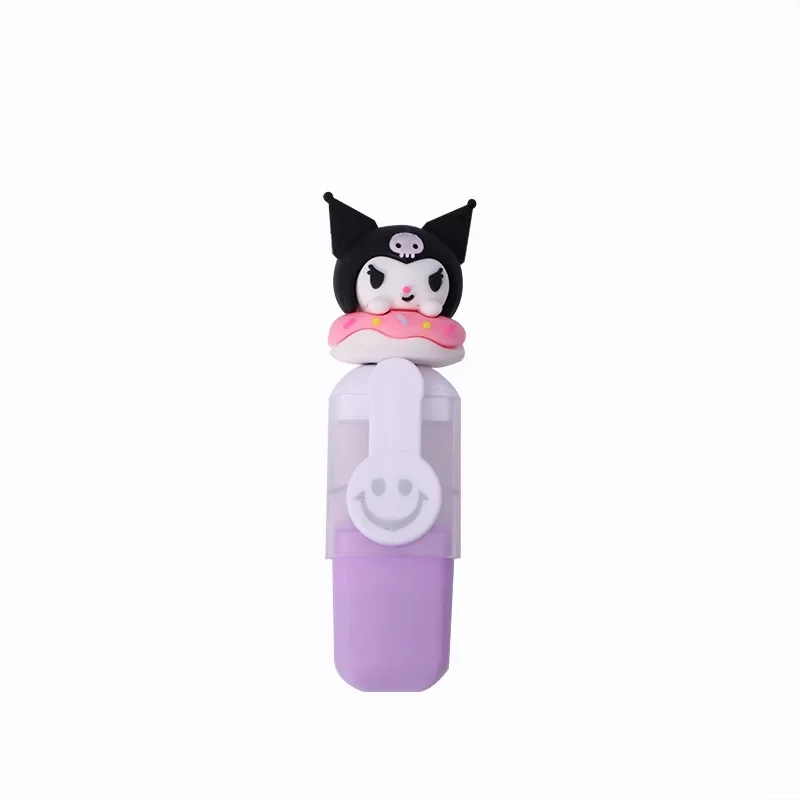 Imagem -06 - Sanrio Marcador 624 Peças Kuromi Melodia Borracha Macia Donut Mini Marcador de Cor Bonito Crianças Pintura Caneta Meninas Presente Canetas Novo