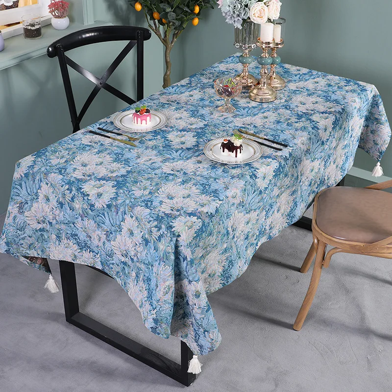 Oil-Resistant Table Flag High-End Tea Table Decorative Cloth Nordic Tablecloth Bedside Banner New Chinese Style Dining Table ...