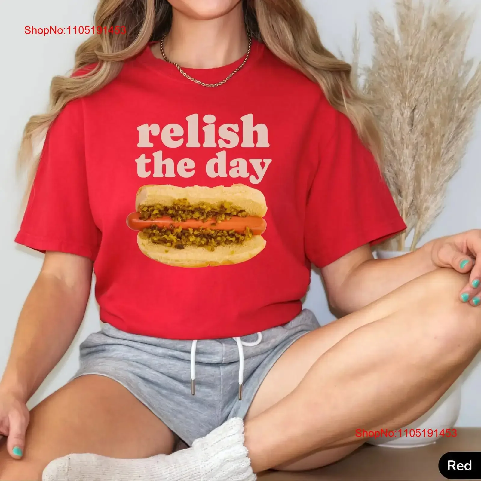 Divertida camiseta de Hotdog Pickle Pun Relish the Day Hot dog papá broma mordaza vintage lavada moda estirada elegante homme transpirable