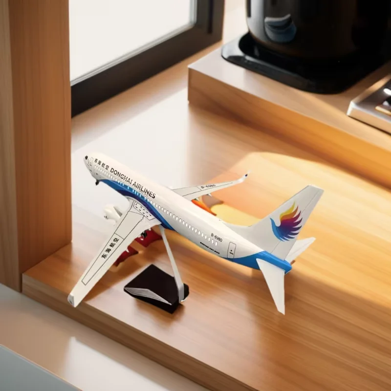 

1/85 47CM Scale Model Airplane Donghai Airlines B737-800 Model Planes Display Office Decoration Diecast Airplanes Model Kits