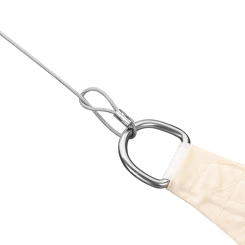 4PCS 2M Filo di Acciaio Inossidabile Baldacchino Corda Pesca Cavo di Sollevamento Stendibiancheria Diametro 2mm Ombra Vela Tenda Kit Antiruggine