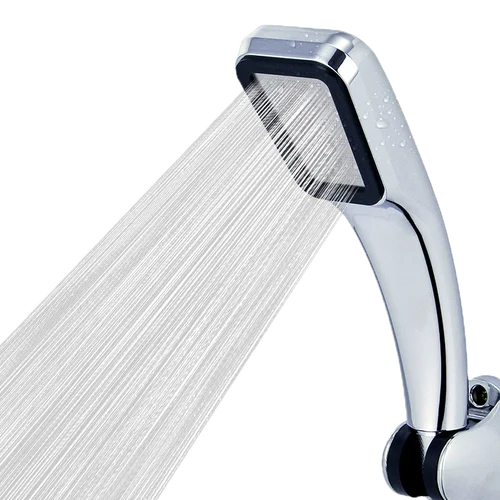 Cabezal de ducha de lluvia de alta presión con 300 agujeros, ahorro de agua, 3 colores, cromado, negro y blanco, boquilla rociadora, accesorios de baño