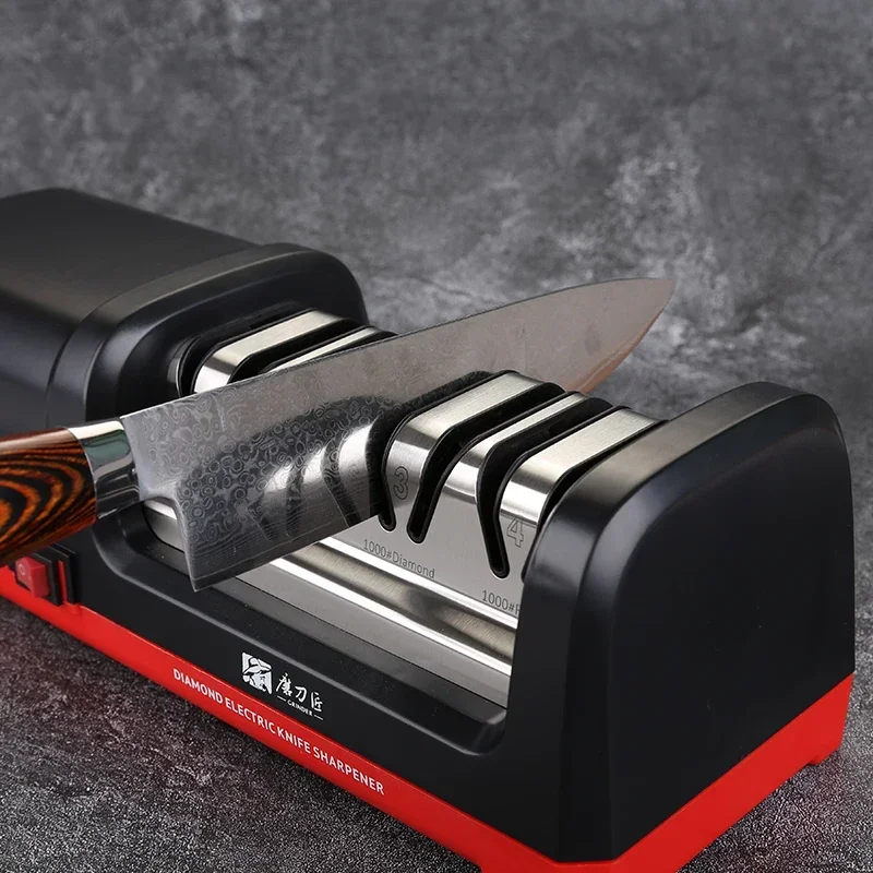 TAIDEA TG2102 Professional Electric Knife Sharpener EU PLUG Grit 360#600#1000# Rough Grinding And Fine Grinding And Polishing