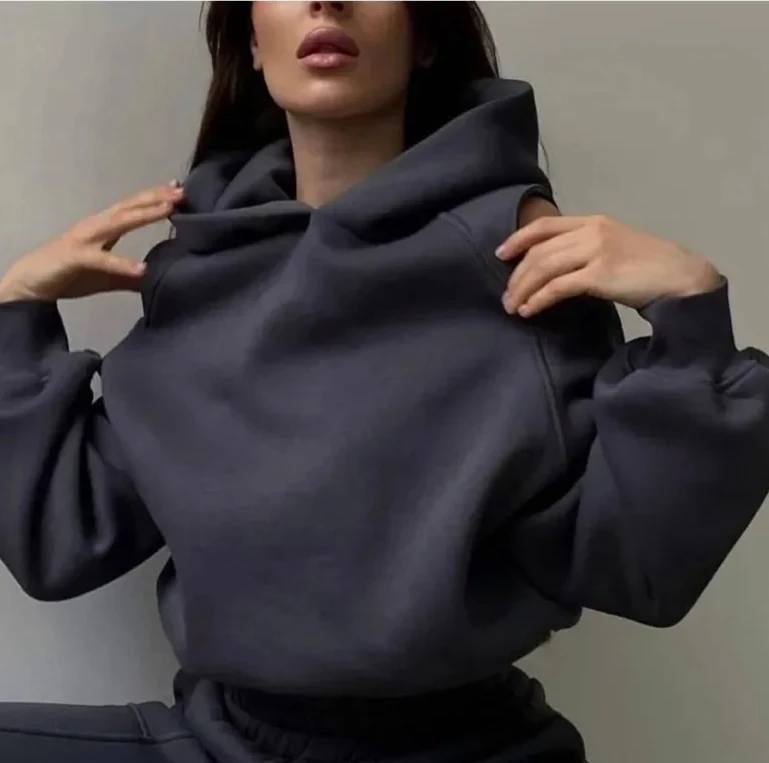 

Осенняя горячая распродажа сезона, женские однотонные шорты с капюшоном, комплект из двух предметов, брюки для бега, наряд из полиэстера