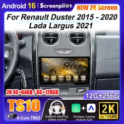 Android 13 para Renault Duster 2015 2016 2017 2018 2019 2020 Lada Largus 2021 navegación GPS Auto radio No 2din DVD Dash Cam HDR