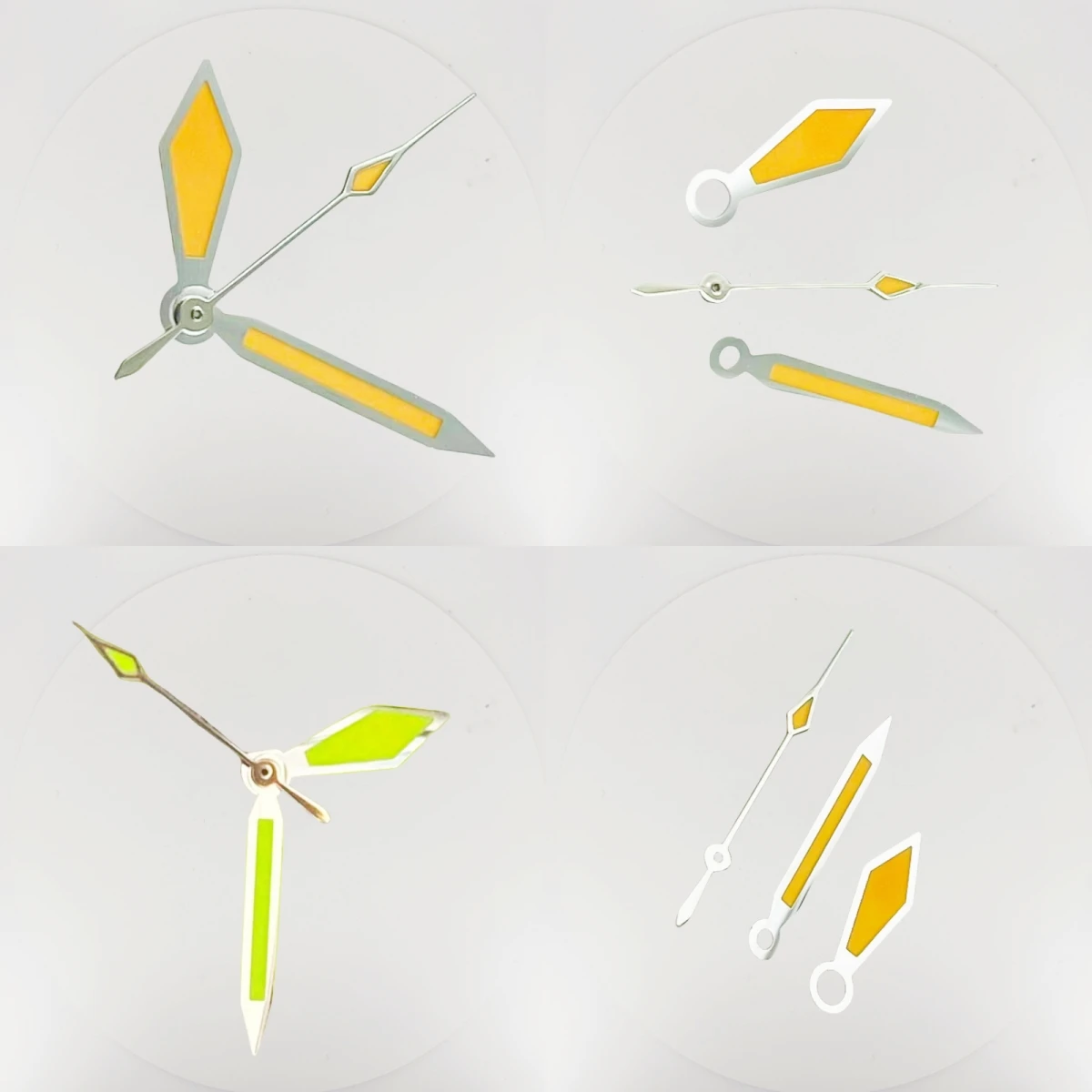 

Three Orange Diamond-saped Needles Are Green Luminous Pointer Watch Accessories Suitable for Seik Assembling NH35/NH36 Movement