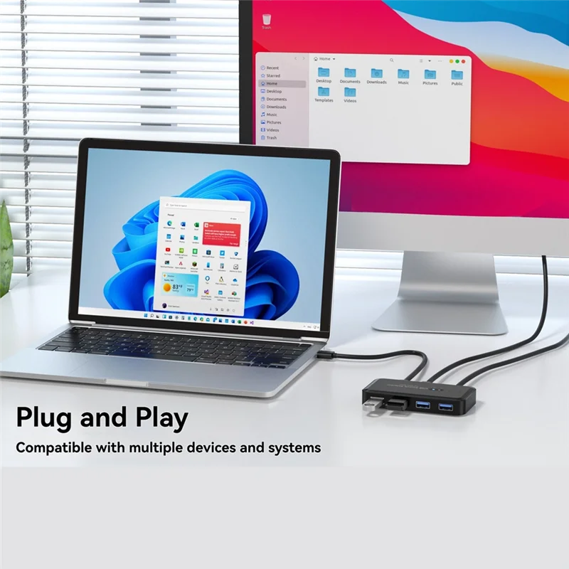 Classic-USB 3.0 KVM Switcher Selector KVM Hub Docking Station 2 Computer Share Printer Keyboard Laptop PC Desktop Accessories