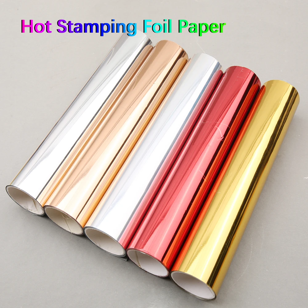 Gilding Accessory Hot Stamping Applicator Dies Golden Silver Foil Paper for Hot Stamping on Leather Craft  Wood Paper