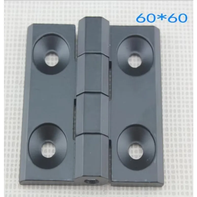 10PCS 6060 60mm X 60mm Black alloy Hinge Cabinet Box Industrial Hinge