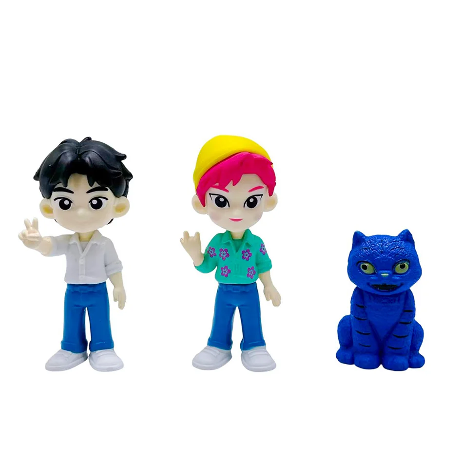 6pcs Kpop Demon Hunters Figure Series Blind Box PVC Cartoon Mini Model Toy Doll Desktop Decorative Kids Christmas Surprise Gift