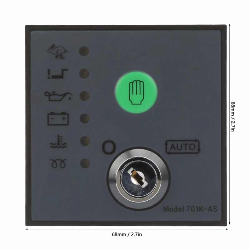 DSE701AS Generator Controller Automatic Start Module with Keys Generator Control Panel Self-Starting Accessories-A28R