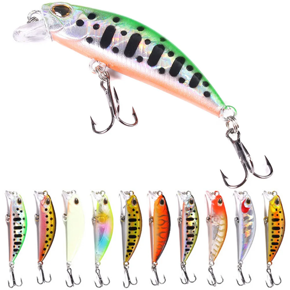 10 sztuk tonący Minnow 5g 5.5cm przynęta wędkarska twarda przynęta kotwiczka Pesca Tackle Jerkbait Swimbait Wobbler Topwater sztuczna przynęta