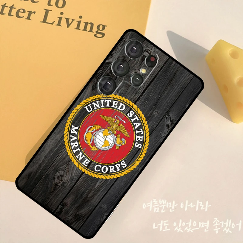 Veteran Marine Corps Case For Samsung Galaxy S23 S22 Ultra S8 S9 S10 Note 10 Plus Note 20 Ultra S21 S20 FE Cover