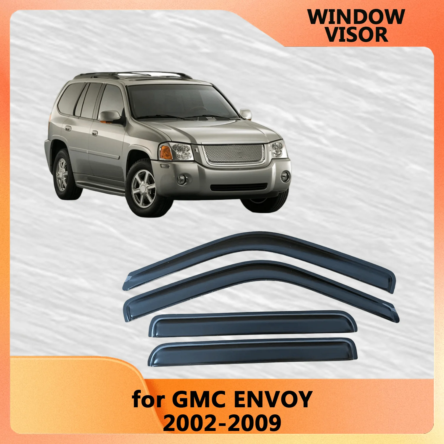 

Оконный козырек для GMC ENVOY 2002-2009 Weathershield, дефлектор от солнца и дождя, дефлектор бокового окна автомобиля, выходной канал