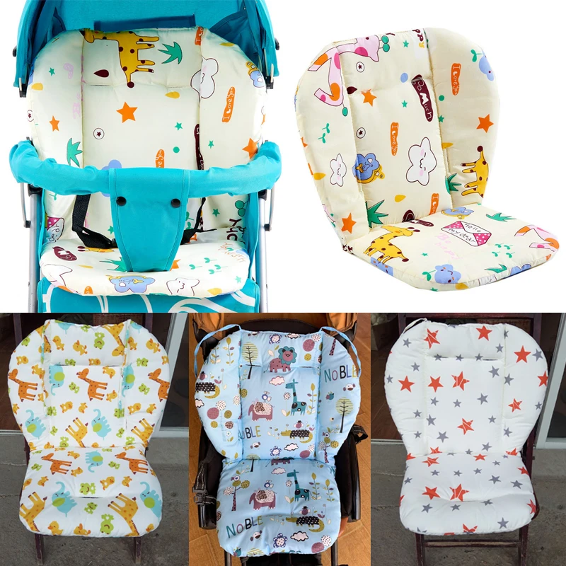 Baby Car Seat Cushion Highchair Mat Baby Stroller Liner Pad Cotton Baby Feeding Chair Cushion Soft Seat Baby Car Accessories