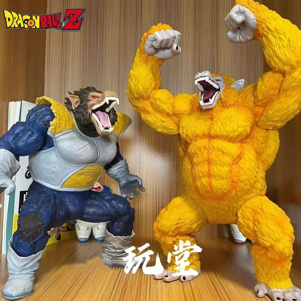 40cm Dragon Ball Z Golden Ape Gorilla Vegeta Goku Cartoon Anime Action Figures Statue Model Collect Ornament Toy Holiday Gift