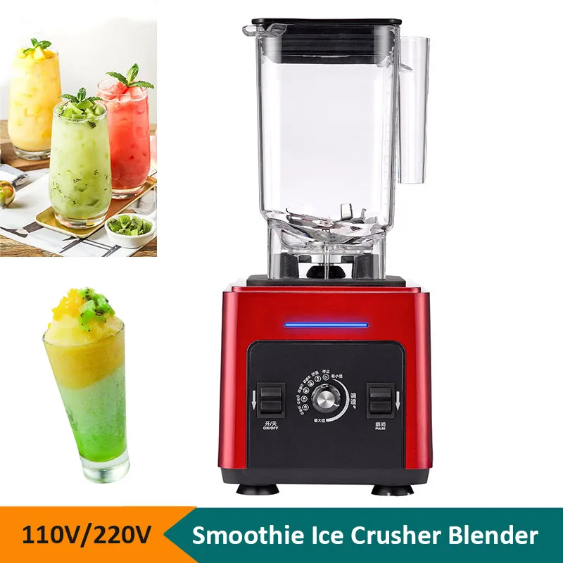 Commercial Multi-functional Crusher Ice Smoothie Crusher 110V 220V Juice Blender Milk Tea Shop Equipment Slush Machine