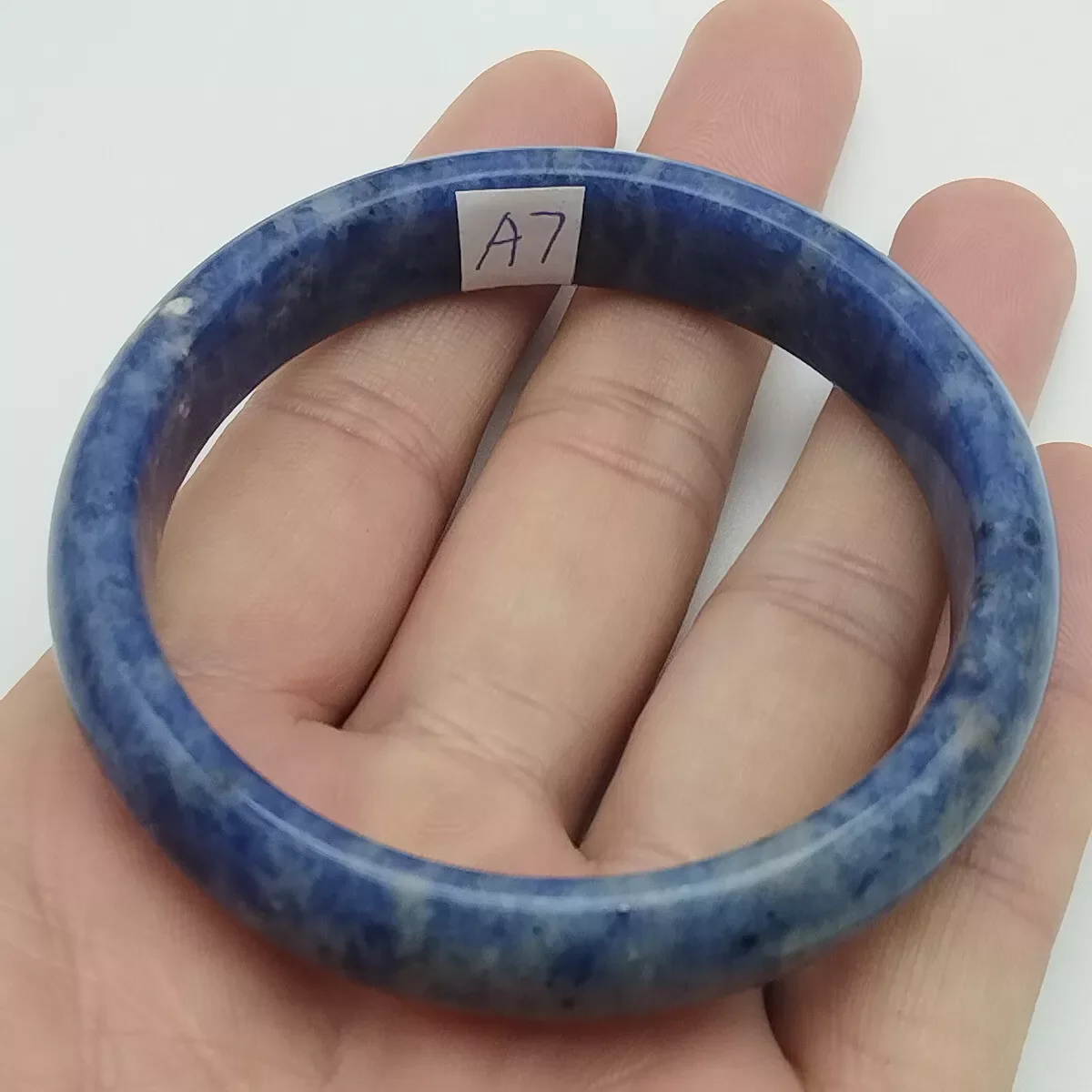 GENUINE Asia 60mm Rare Natural Lapis Lazuli Gemstone Bangle Bracelet A7