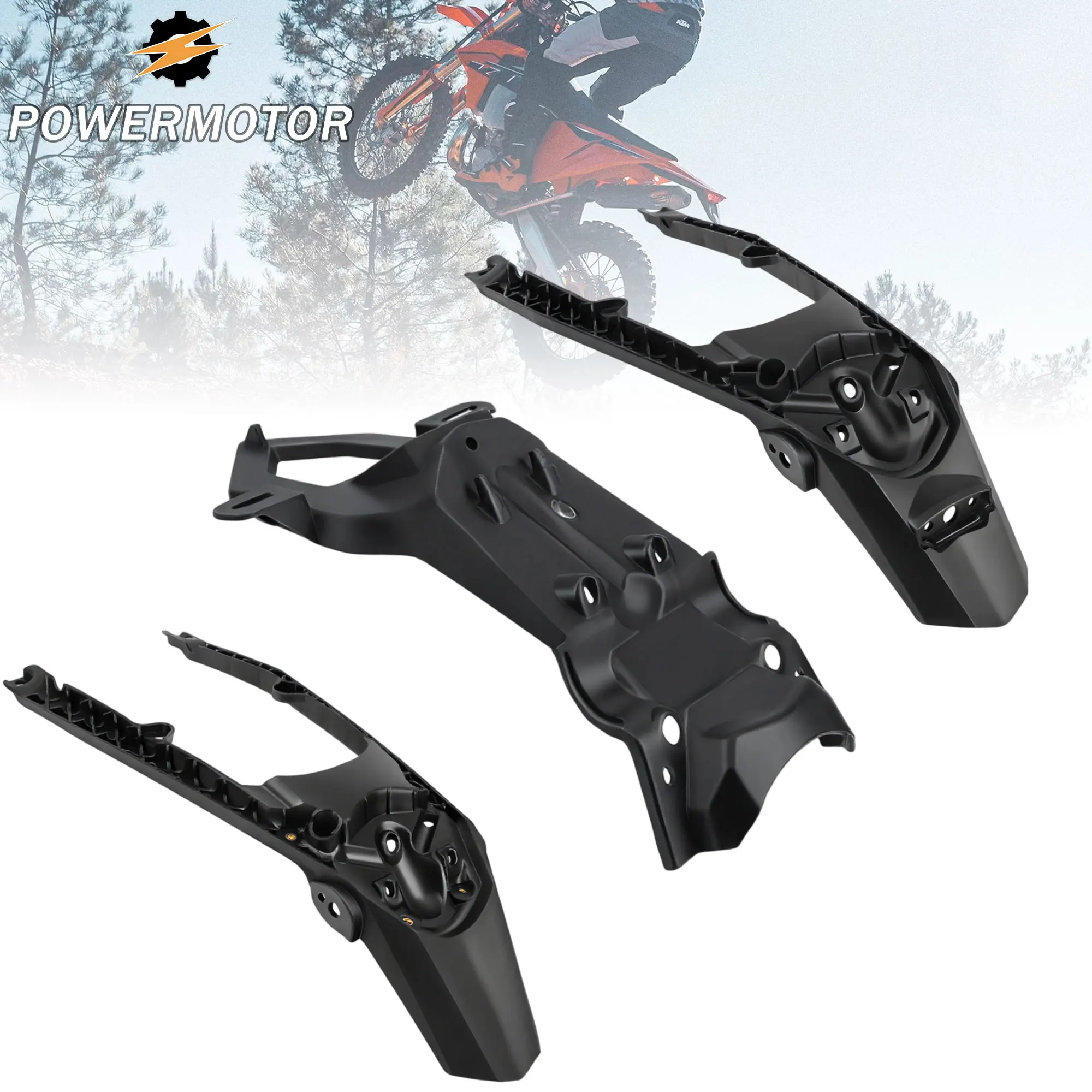 

For KTM Rear Fender Modified SXF EXC XCW XCF 2020-2022 Motocross Enduro DirtBike Supermoto Mudguard License Plate Bracket Parts