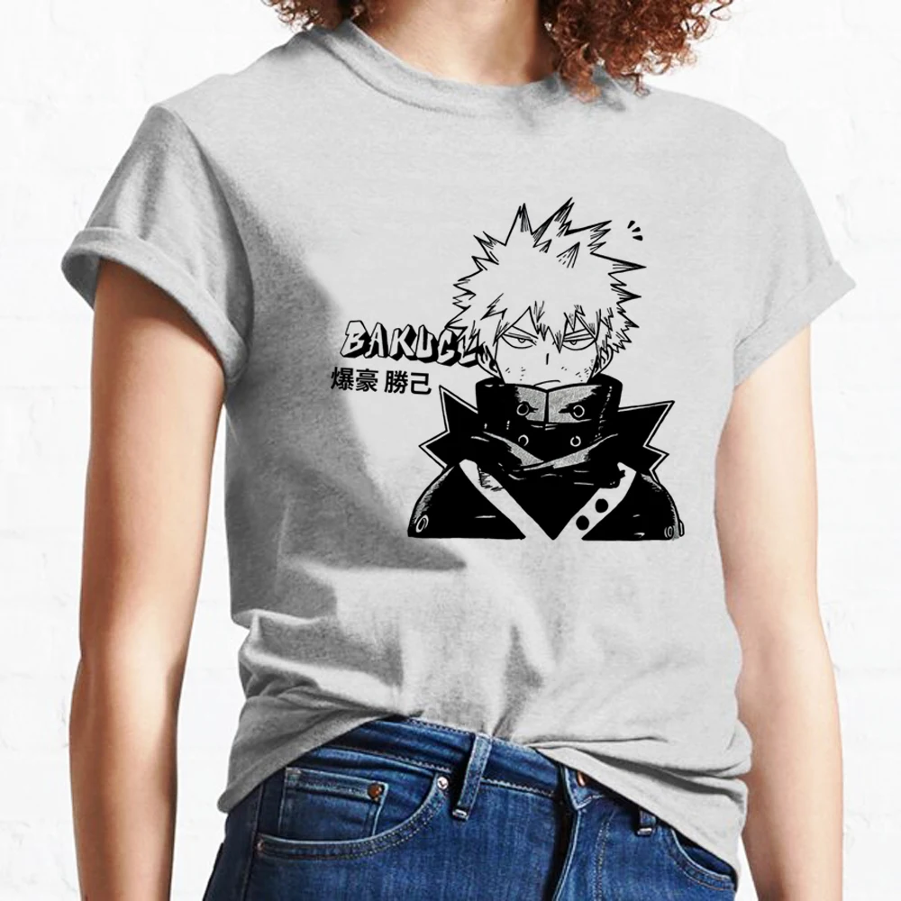 Bakugo top women harajuku t-shirts girl y2k anime designer clothing