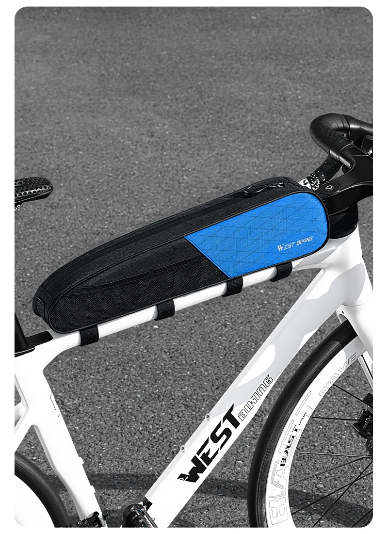 WEST BIKING Fahrrad-Rahmentasche, wasserdicht, stabil, große Kapazität, Werkzeugtasche für Rennrad, MTB, Fahrradzubehör – Detail 18