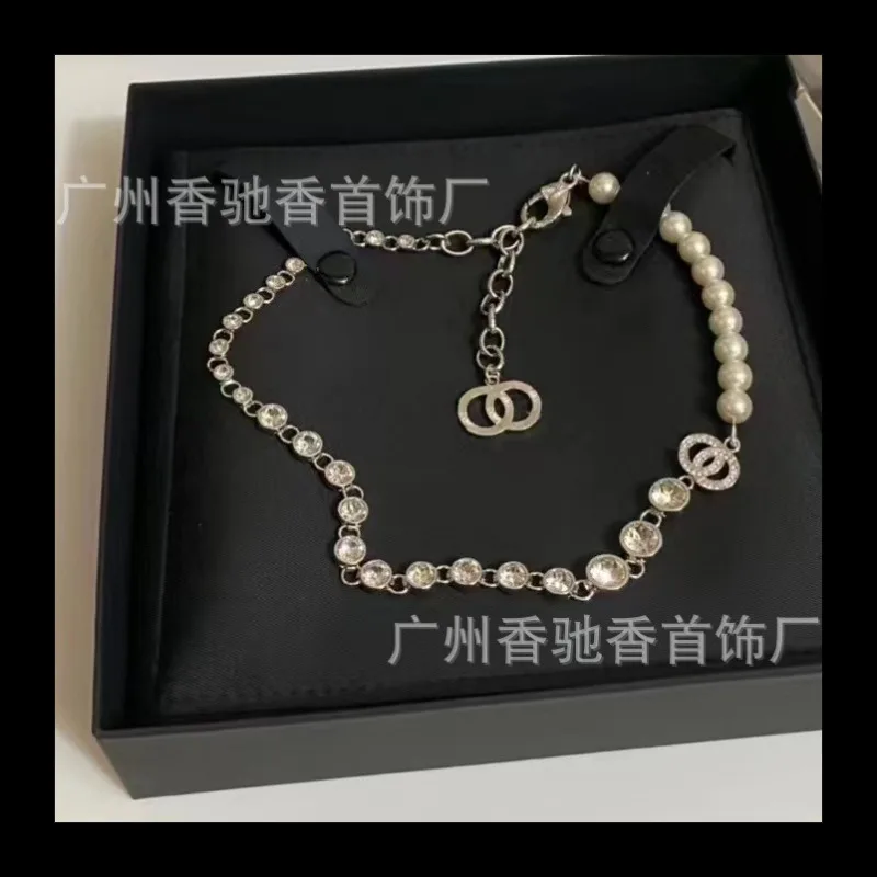 جديد Xiaoxiangfeng لؤلؤة حجر الراين أزياء المشاهير قلادة قسط سلسلة اللؤلؤ تنوعا #3