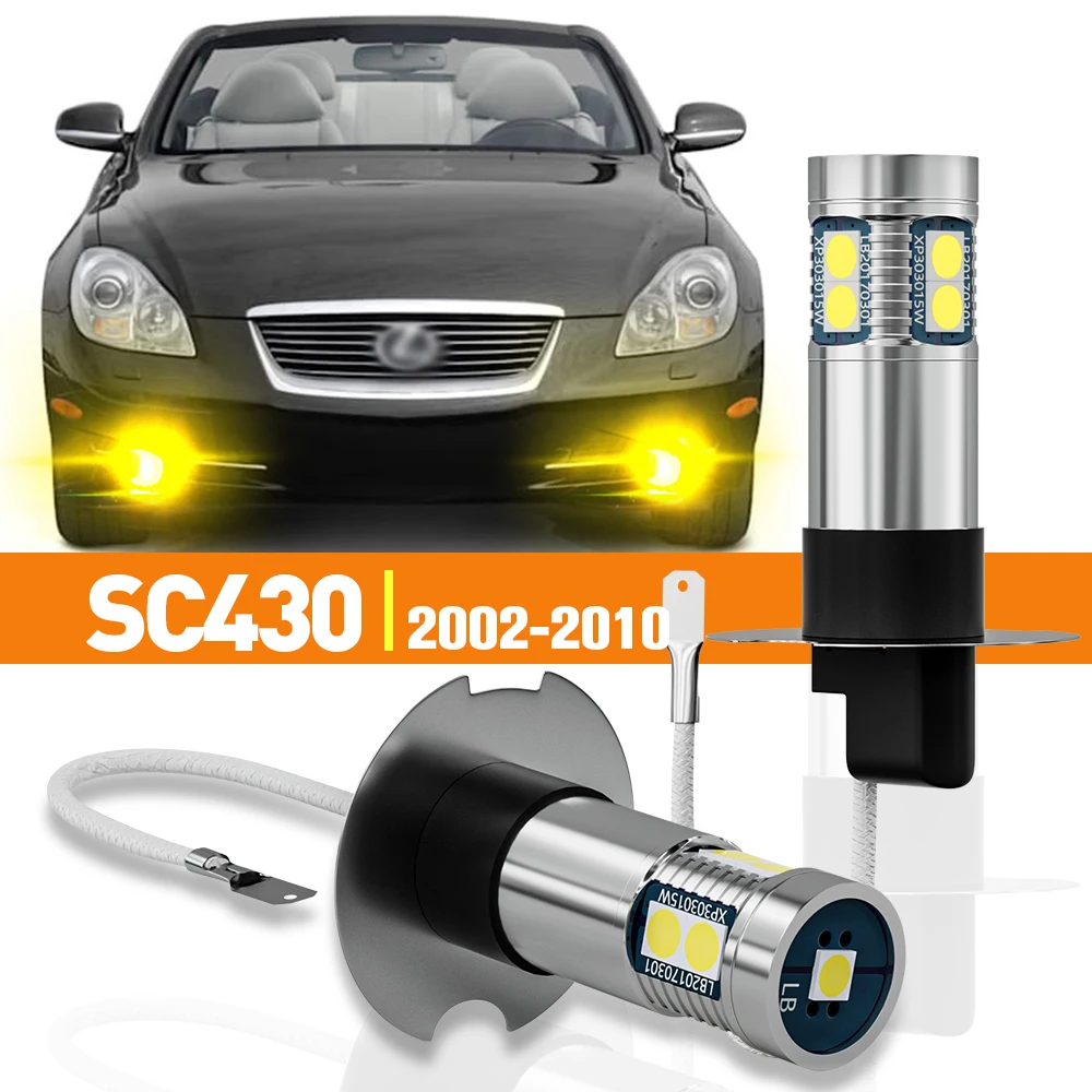 

2pcs LED Fog Light For Lexus SC430 2002 2003 2004 2005 2006 2007 2008 2009 2010 Accessories Canbus Lamp