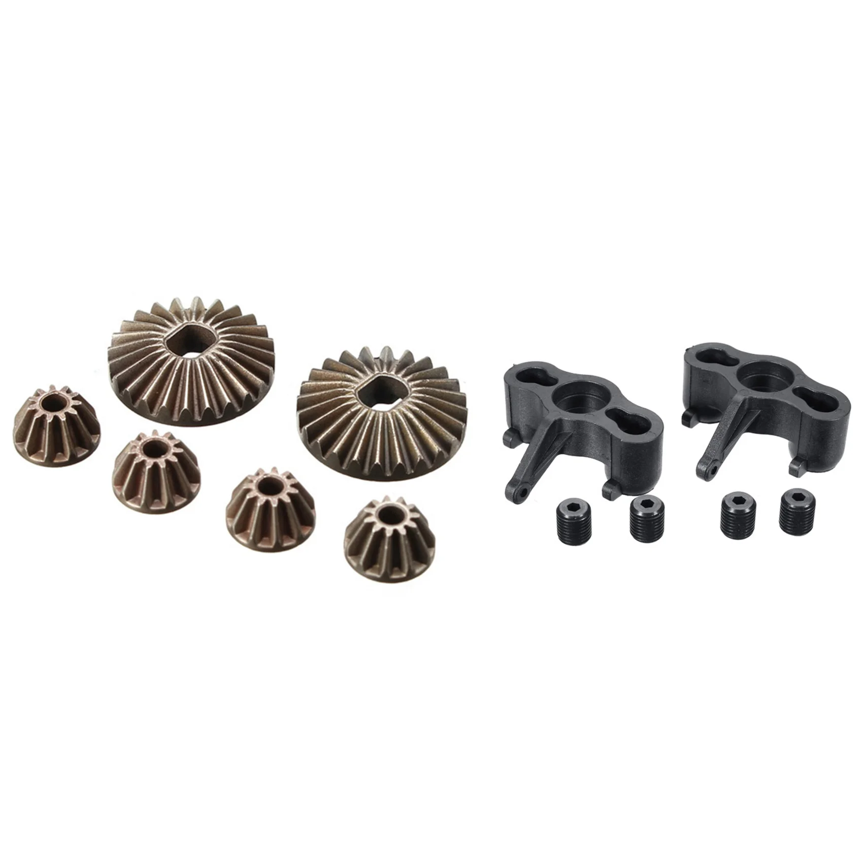 ELECT-1Set Дифференциал 24T и дифференциал 11T для JLB Racing CHEETAH и 2 шт. Рулевой блок Рулевые кулаки Держатель ступицы