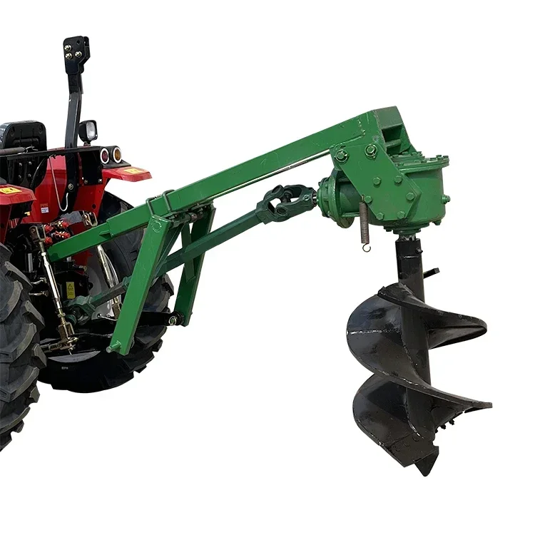 Farm Tractor Parts Earth Auger Bit Hitch Mounted hydraulic 3 Point Post Hole Digger for Agricultural Excavator Drilling