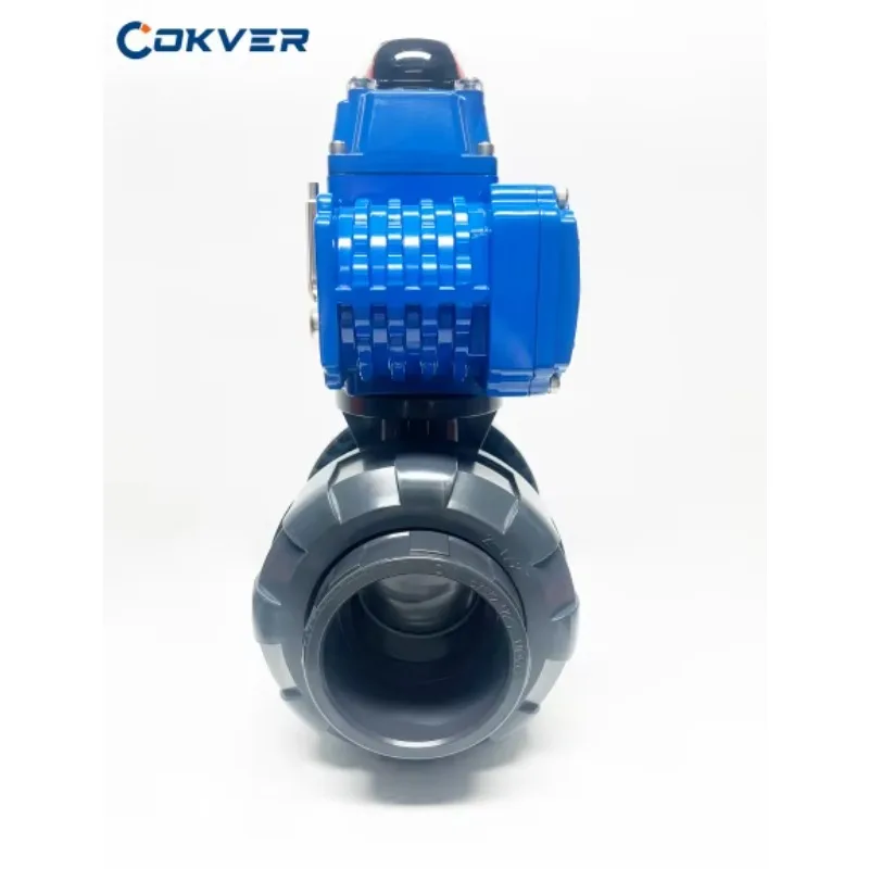 Factory  Direct Selling 1/2 in 4in  2 Way Electric Upvc Ball Valve 12V DC PVC Motorized Ball Valve