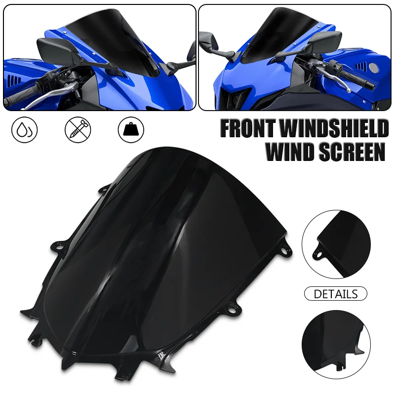 

For YZF-R7 YZF-R6 YZF600 Motorcycle Front Windshield Windscreen Air Deflector Sport Screen Windproof Wind Viser Visor yzf r6 r7