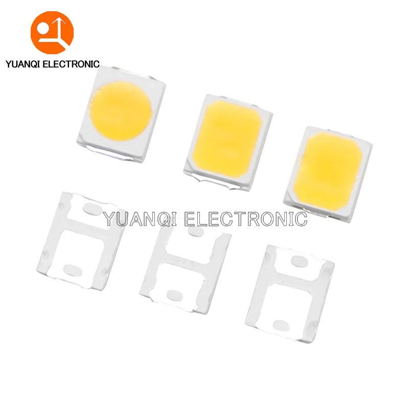 100pcs 2835 SMD LED 1W 0.5W 0.2W Warm White 2800-3200K 3V 6V 9V 18V 150MA 100MA 80MA 60MA 30MA Good Quality