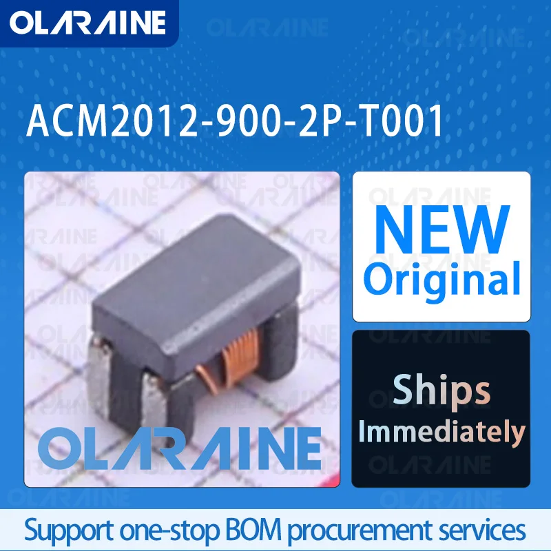 

50/200/500Pcs ACM2012-900-2P-T001 0805 Original Chip Common mode chokes/filters 2 Channel Inductance 200 nH Impedance 90 Ohms