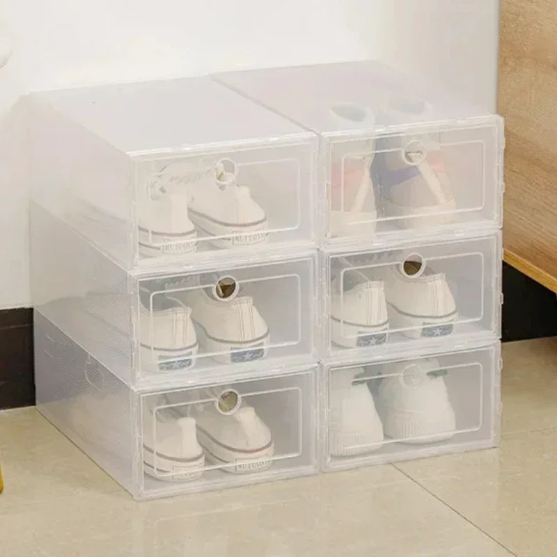 

Folder Plastic Shoes Case Thickened Transparent Drawer Case Plastic Shoe Boxes Stackable Box Shoe Organizer Storage Shoe Box