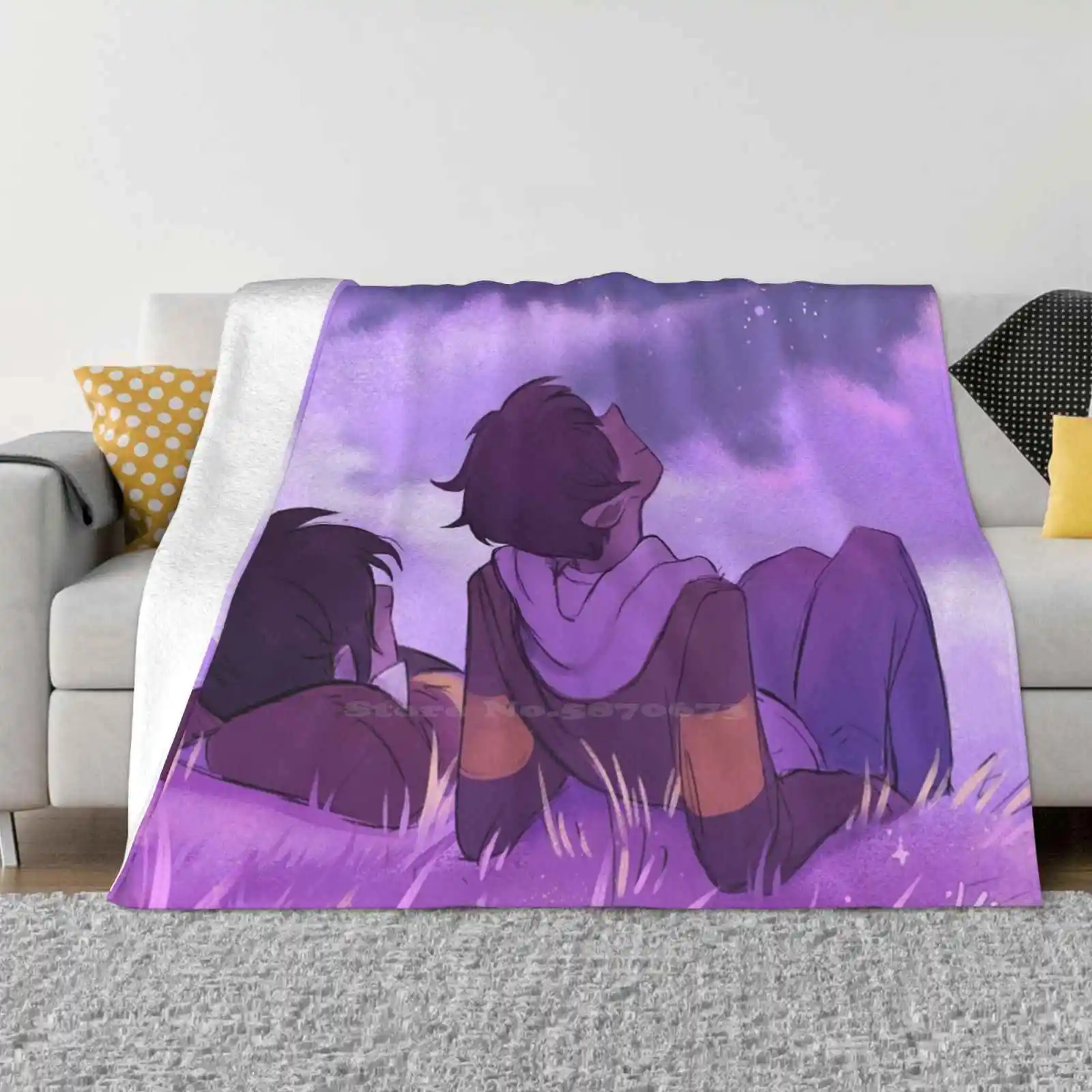 Stargazing All Sizes Soft Cover Blanket Home Decor Bedding Klance Keith Kogane Lance Mcclain Stars Sky