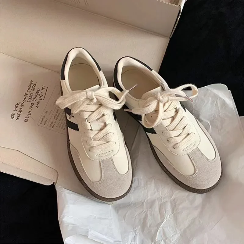 summer Casual Sneakers Retro Classic Women's Vulcanize ShoesThick-soled Casual Sneakers trends 2024 Moral jogging Shoes