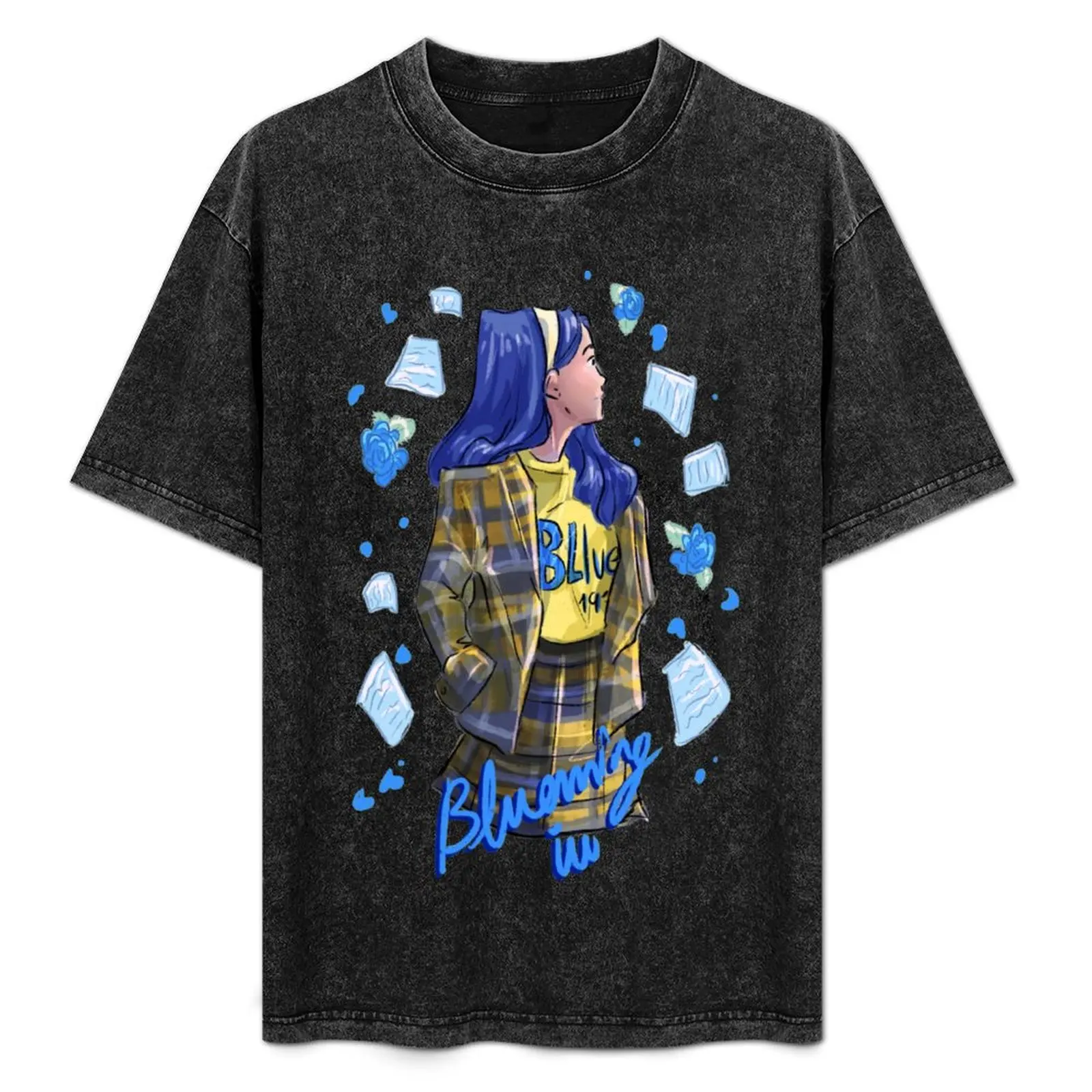 

Blueming IU T-Shirt Essential Solid Color T-Shirt
