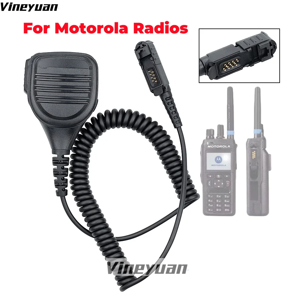 PMNN4076A Shoulder Handheld Speaker Waterproof PTT Mic for Motorola MTP3150 MTP3100 XiRP6600i XiRP6620 XiRE8668 DEP550 Radios