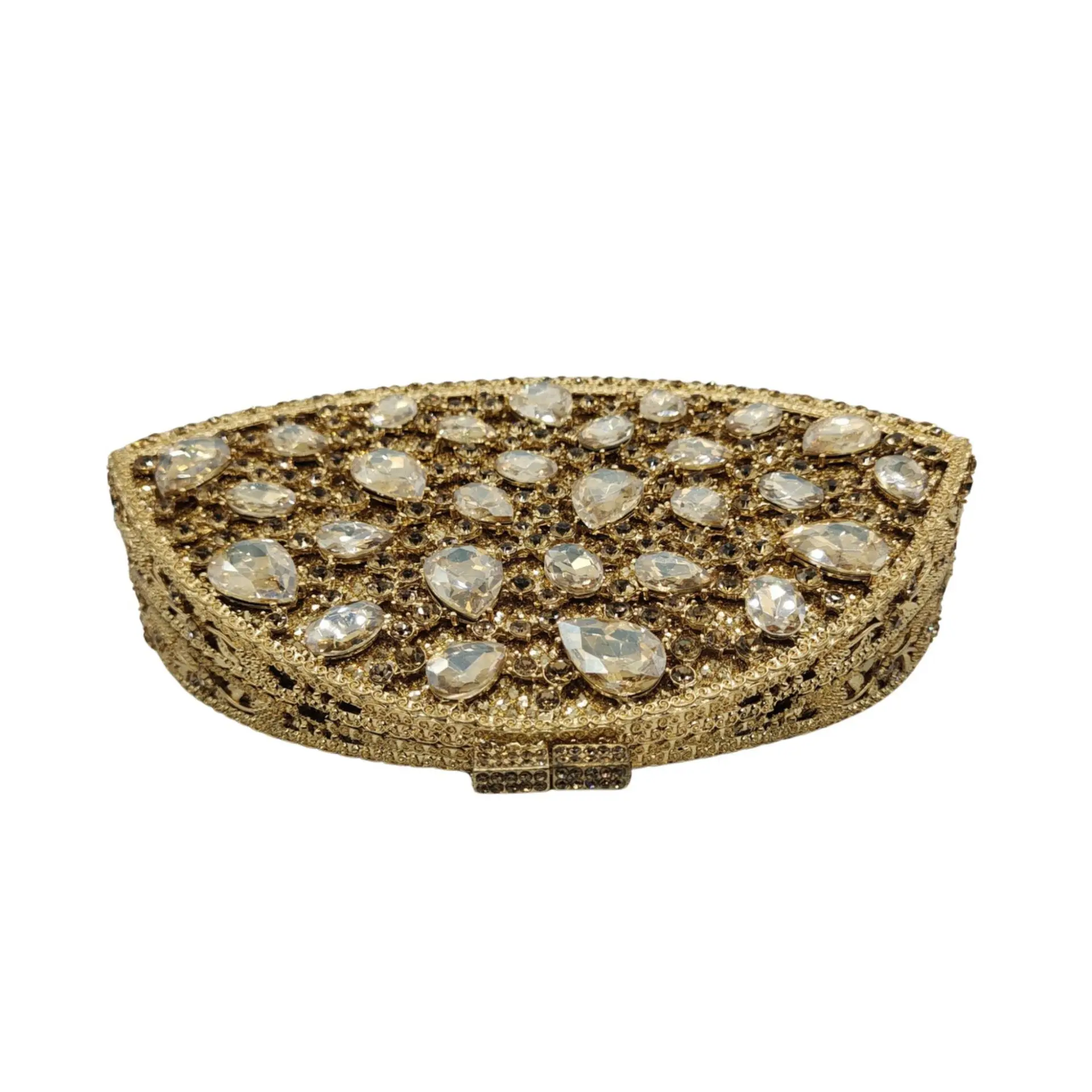 Metall-Diamant-Abendtasche, Bankett-Diamant-Clutch, Damenhandtasche, Strass-Tasche – Detail 5