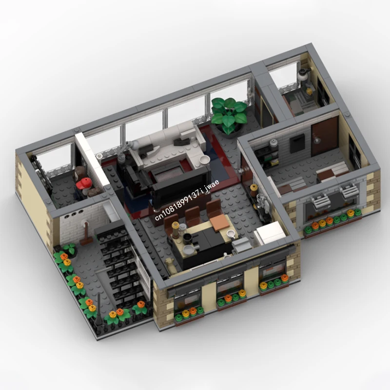 New 3474PCS City Hot Selling Street View Moc Modular Bowling Suites Custom Puzzle Model Diy Creative Ideas Kid Toy Birthday Gift