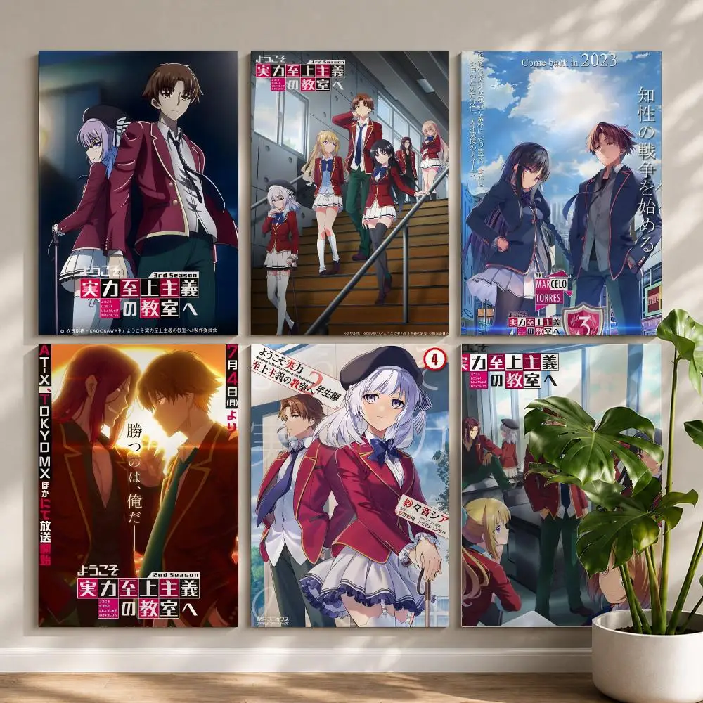 C-Classroom Of The E-Elite Poster Wall Art Poster Sticker For Living Room Bar Bedroom Home Decoration