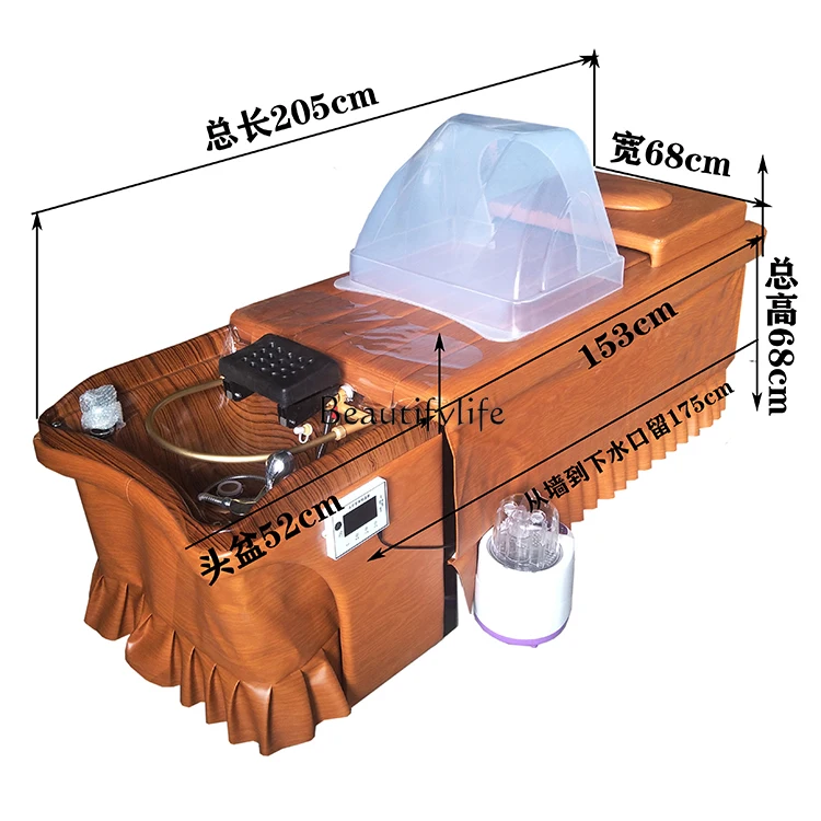 Head Therapy Shampoo Chair Constant Temperature Circulating Bed Fumigation Heating Head Therapy Bed Thai Style