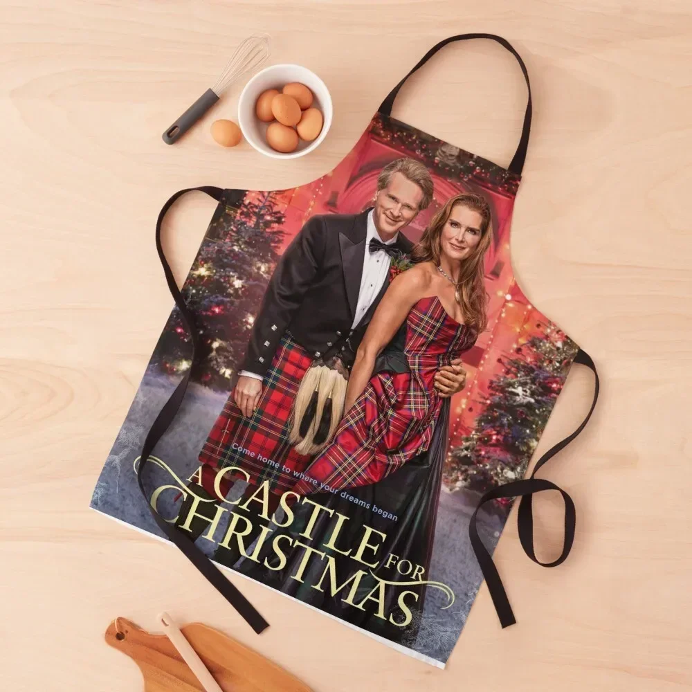 

A castle for christmas Apron home women Chef Accessories christmas decoration Apron