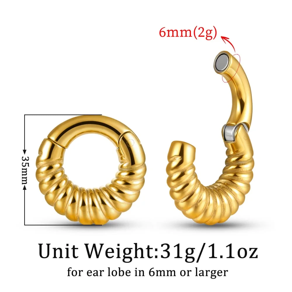 Classic Vortex Magnetic Ear Weight Hanger, 2PCS